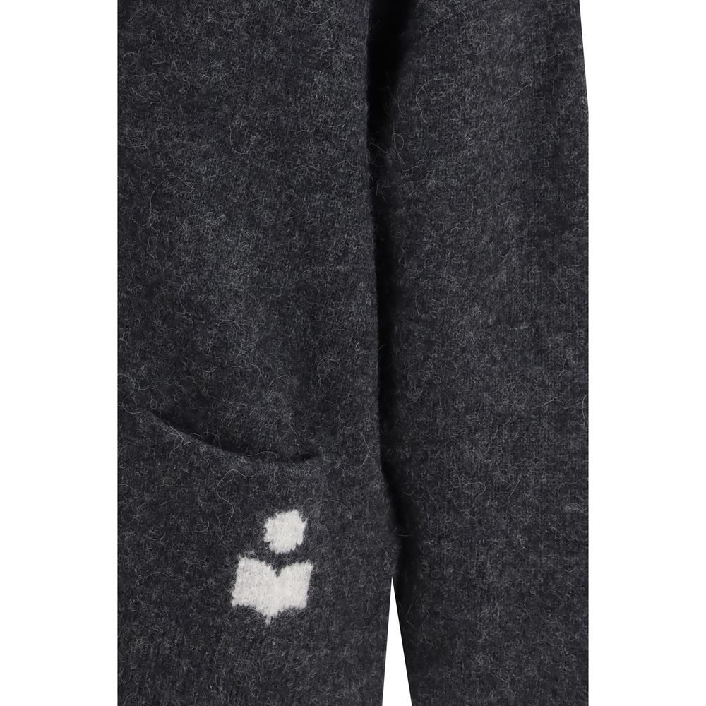Isabel Marant Étoile Gray Alpaca Vicugna Pacos Cardigan - HBPS Beauty & Fashion
