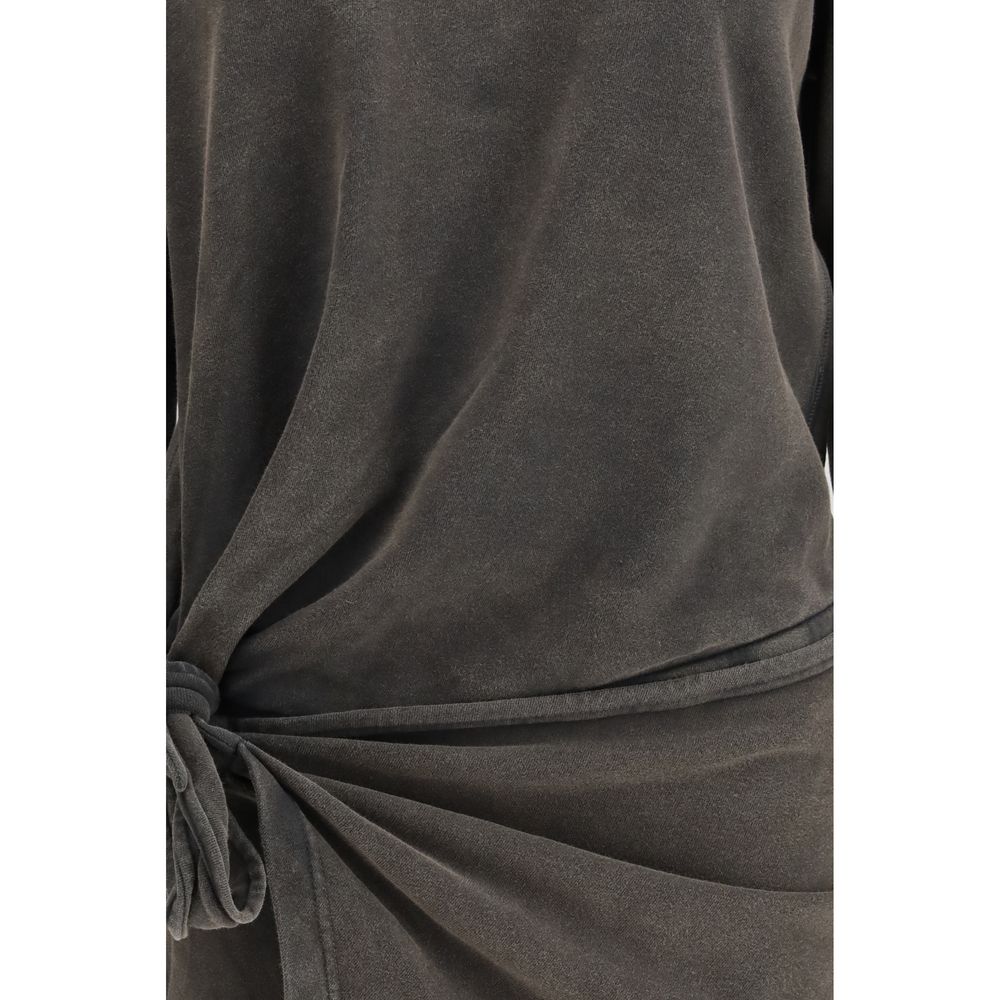 Isabel Marant Étoile Gray Cotton Casual Dress - HBPS Beauty & Fashion