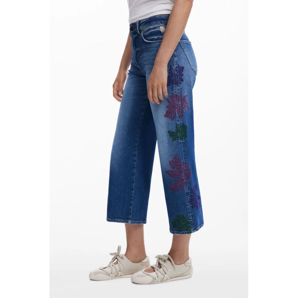 Jean Desigual femme en coton bleu clair – DE-47040 - HBPS Beauty & Fashion