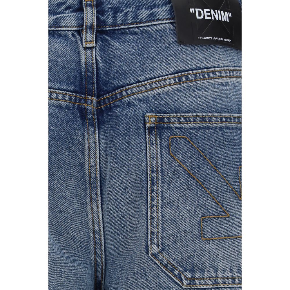 Jean Off-White homme Half Arrow en coton bleu – OF-OMYA19DF26DEN00440400 - HBPS Beauty & Fashion