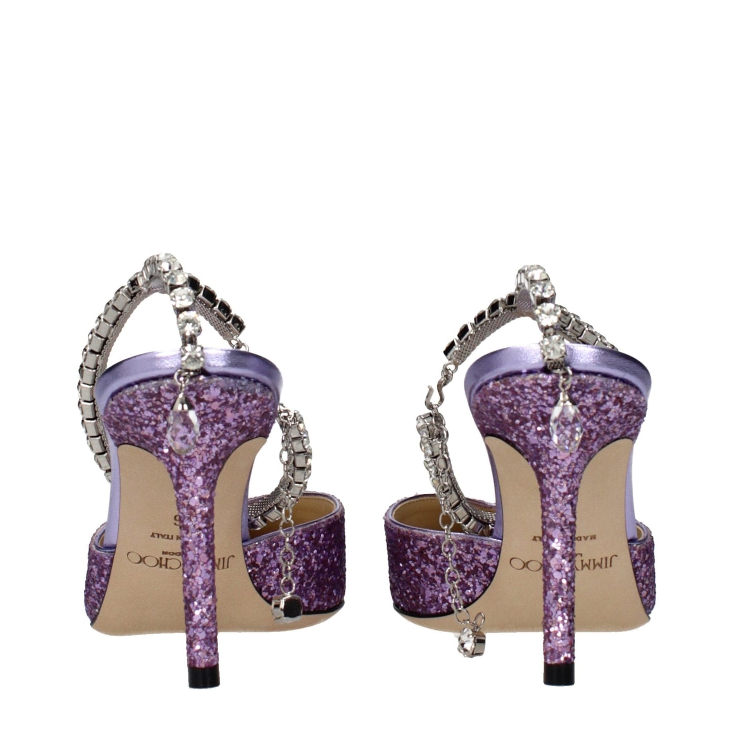 Jimmy Choo Purple Plastic Stiletto Heel Sandals - HBPS Beauty & Fashion