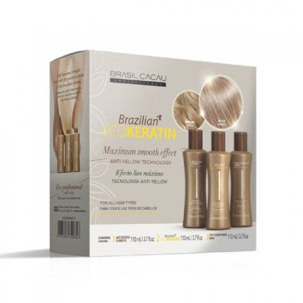 Cadiveu - Brasil Cacau - Kit de Traitement Eco Keratin 3 x 110 ml