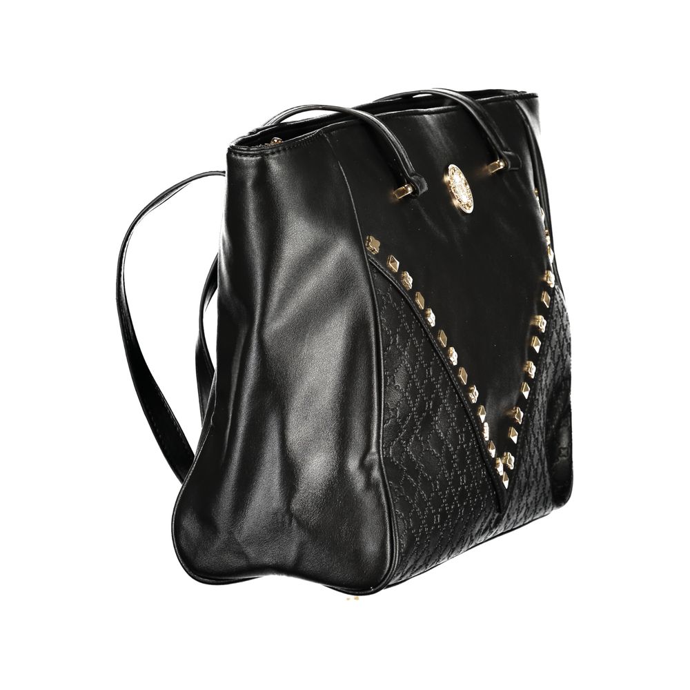 Laura Biagiotti Black PVC Women Handbag - HBPS Beauty & Fashion