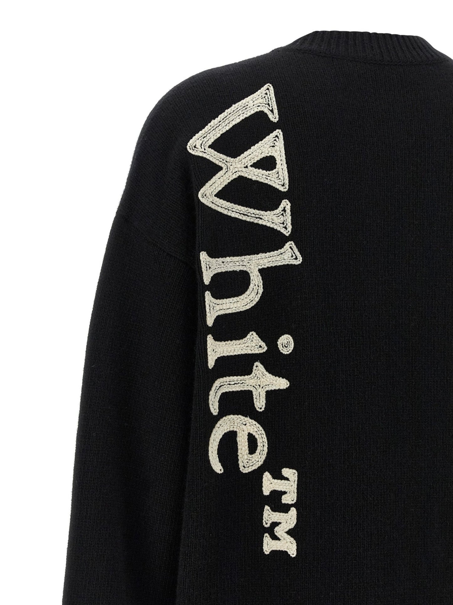 Off-White Bicolor Wool Cardigan - HBPS Beauty & Fashion