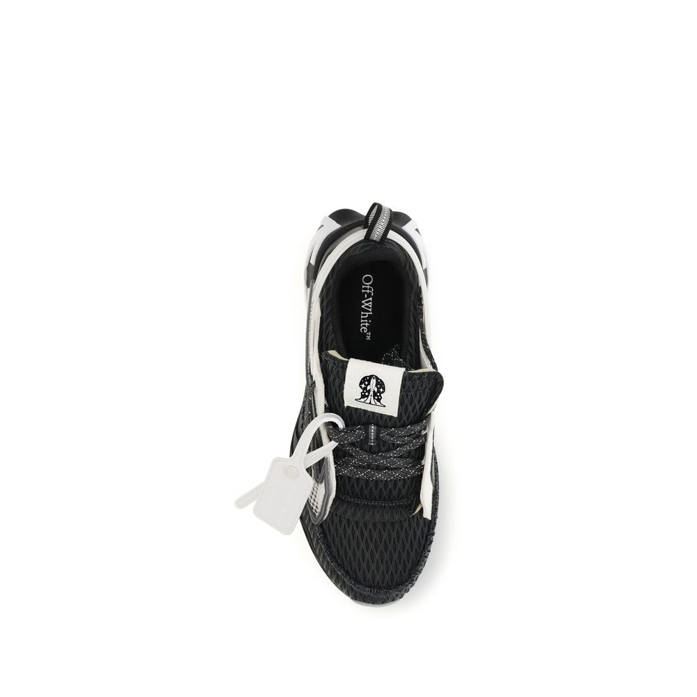 Off-White Black Polyester Athletic Sneakers - HBPS Beauty & Fashion