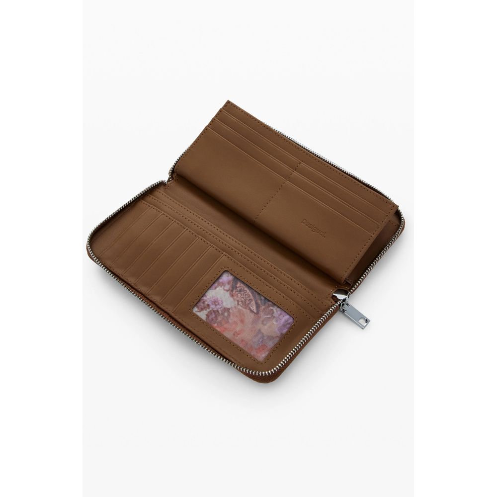Portefeuille Desigual femme Yankee Fiona en polyuréthane marron – DE-47192 - HBPS Beauty & Fashion
