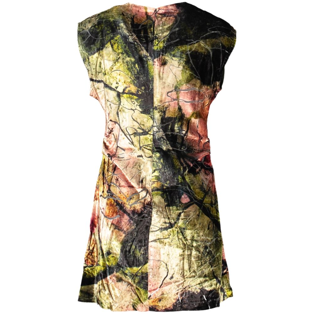 Robe Desigual femme courte à motifs en viscose vert – DE-47960 - HBPS Beauty & Fashion