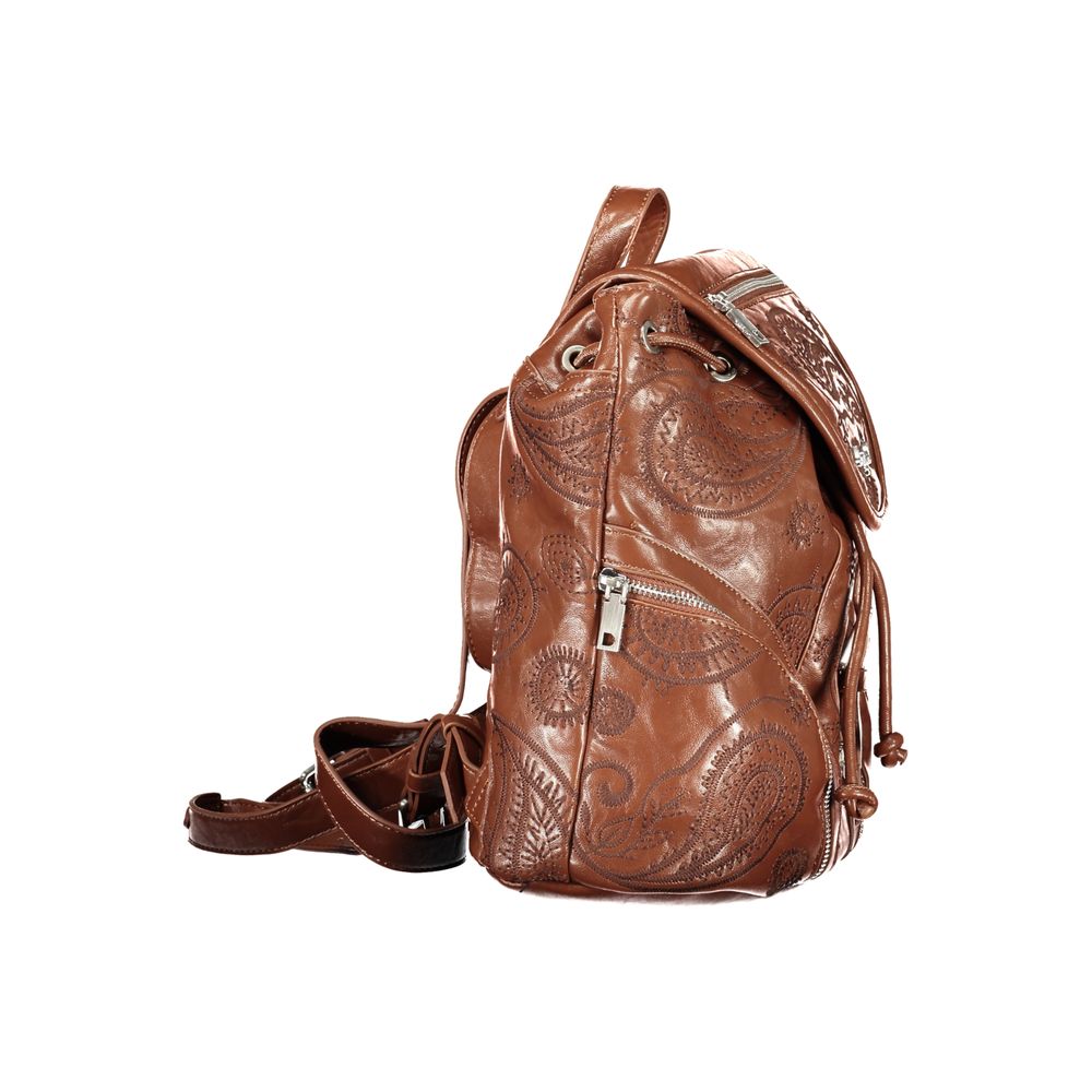 Sac à dos Desigual femme Siroco Tula Mini en polyuréthane marron – DE-47481 - HBPS Beauty & Fashion