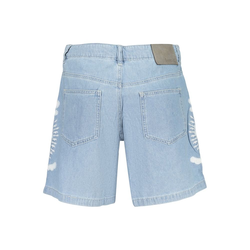 Short Desigual femme Wakanda en coton bleu – DE-47039 - HBPS Beauty & Fashion