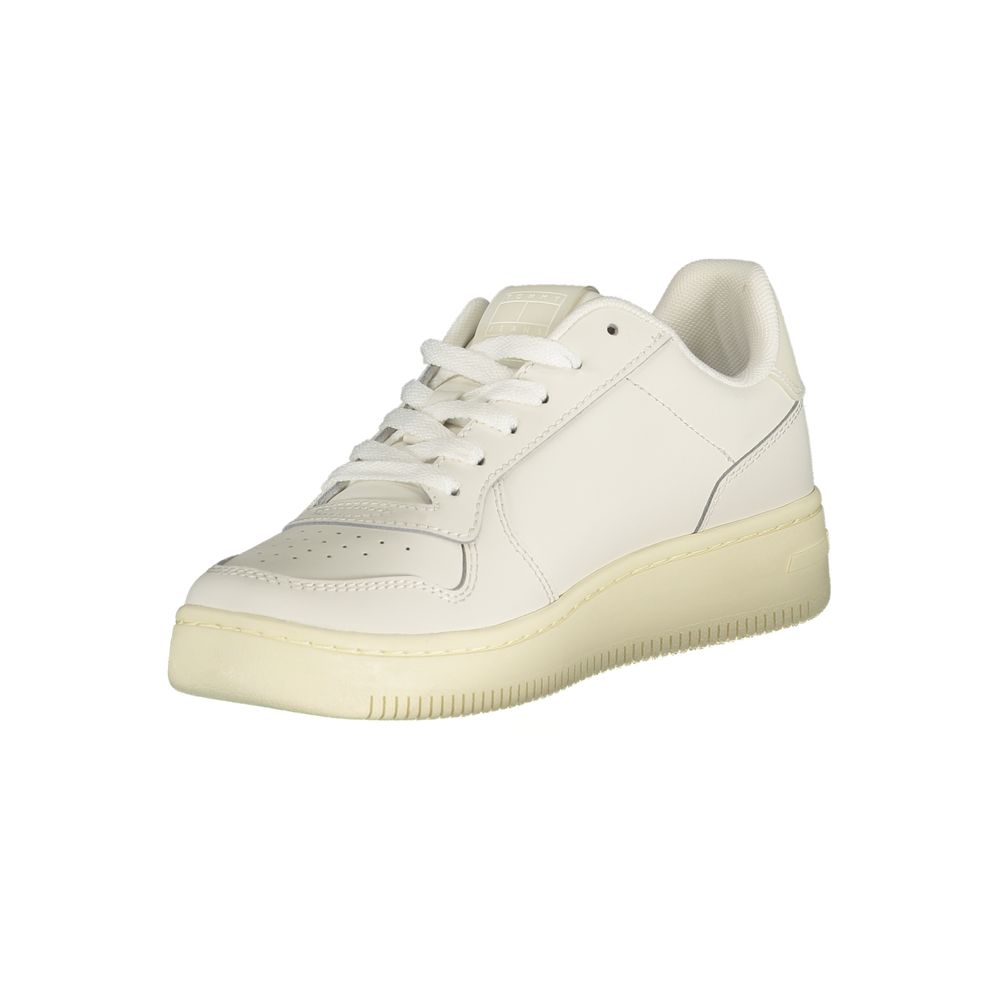 Sneakers Femme Tommy Hilfiger Blanches Appliqués Logo | HBPS Fashion - HBPS Beauty & Fashion