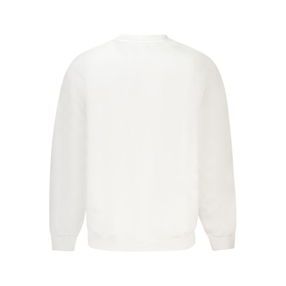 Sweat-shirt Guess Jeans homme oversize en coton bio blanc – GU-39048 - HBPS Beauty & Fashion