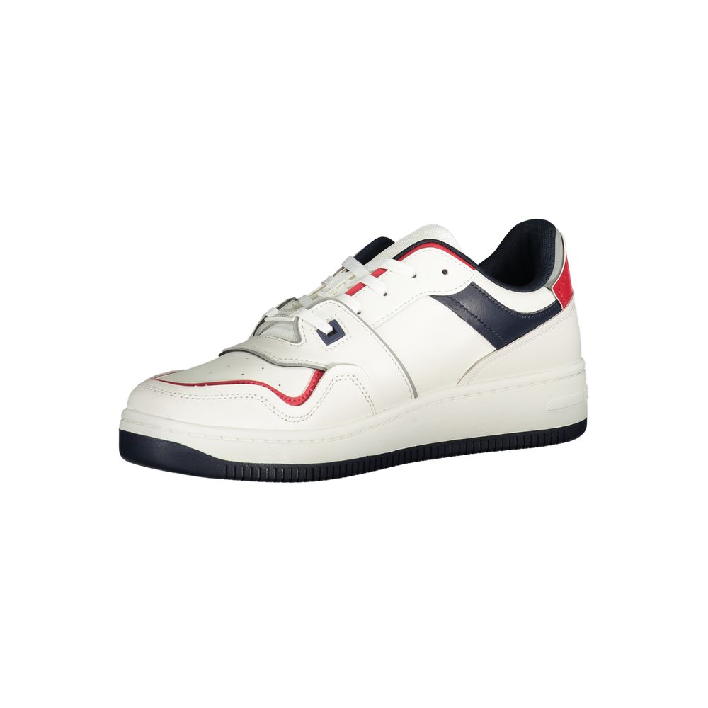 Tommy Hilfiger Bianco Polyurethane Men Sneaker - HBPS Beauty & Fashion