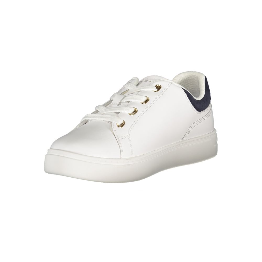 Tommy Hilfiger Bianco Polyurethane Women Sneaker - HBPS Beauty & Fashion