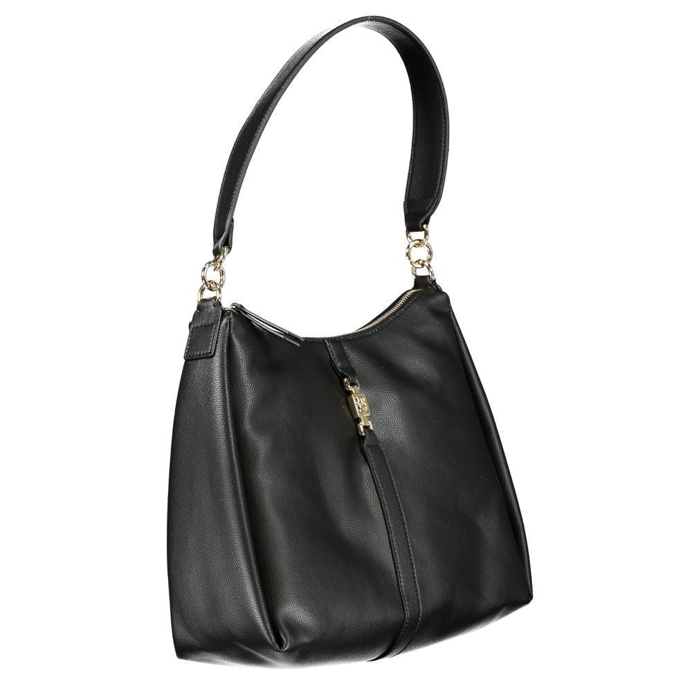Tommy Hilfiger Black Polyester Women Shoulder Bag - HBPS Beauty & Fashion