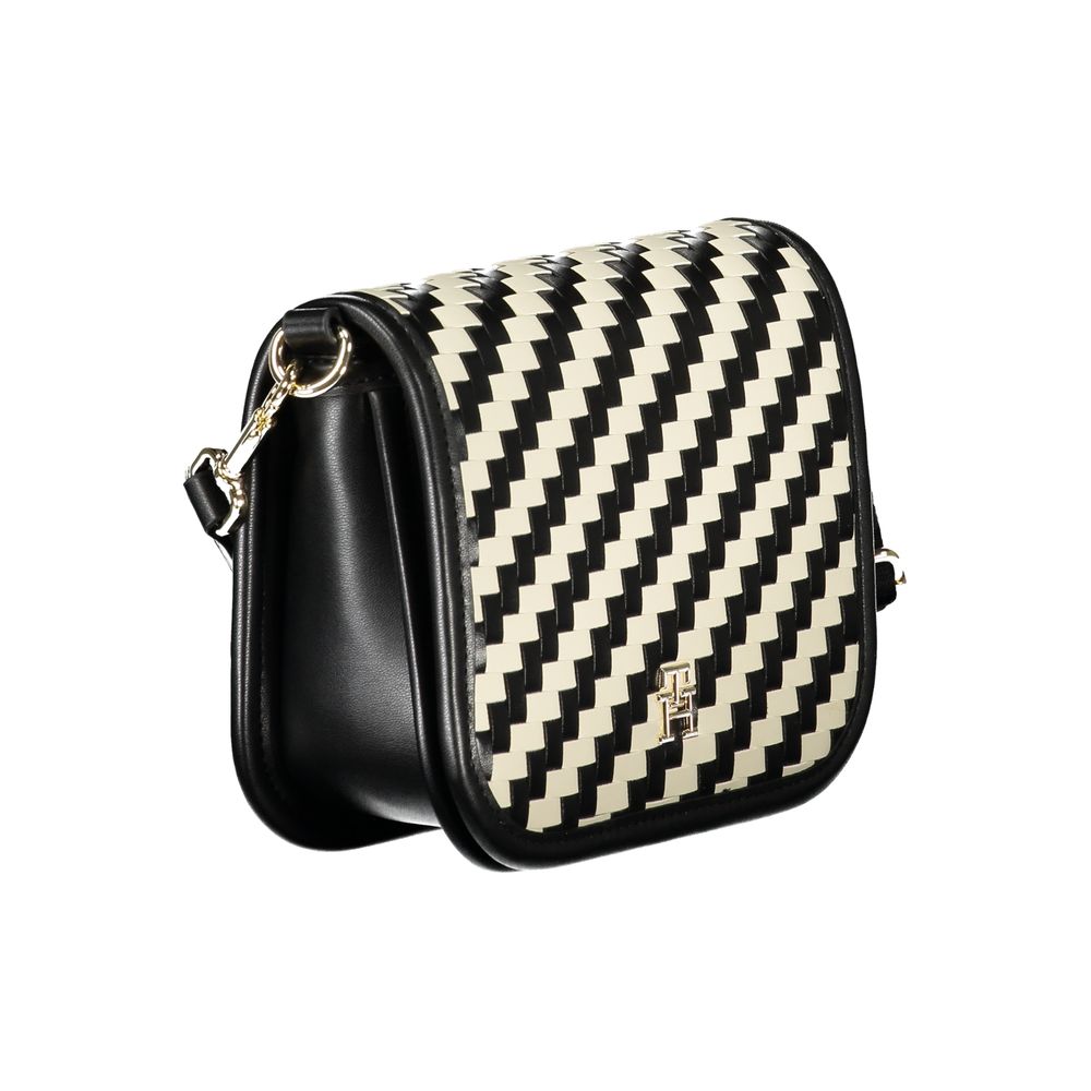 Tommy Hilfiger Black Polyurethane Women Handbag - HBPS Beauty & Fashion