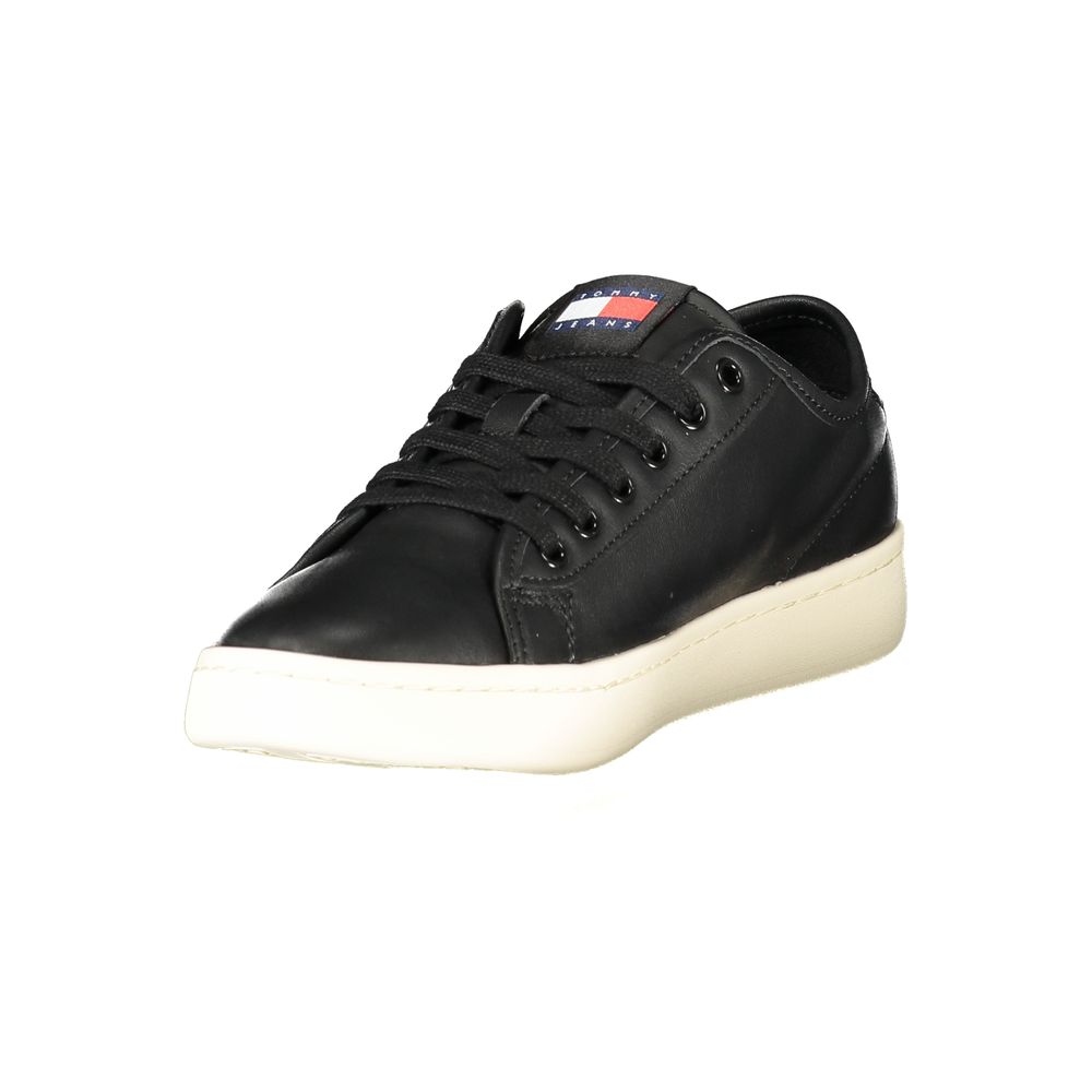 Tommy Hilfiger Black Polyurethane Women Sneaker - HBPS Beauty & Fashion