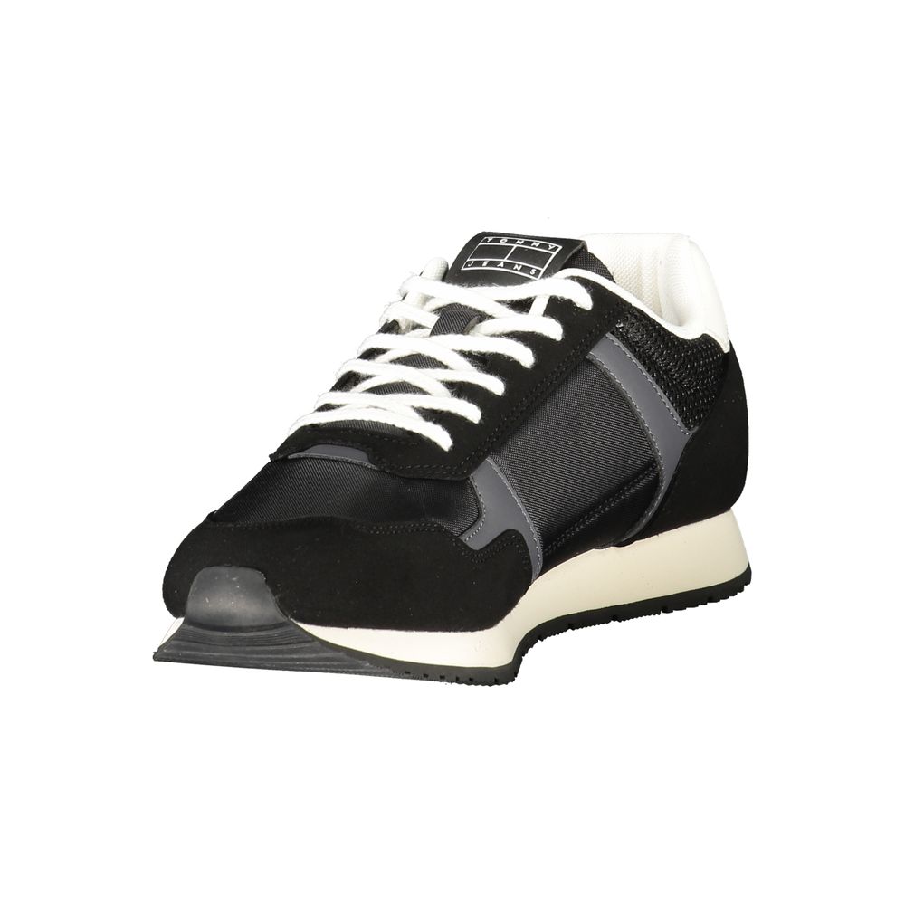 Tommy Hilfiger Nero Polyurethane Men Sneaker - HBPS Beauty & Fashion