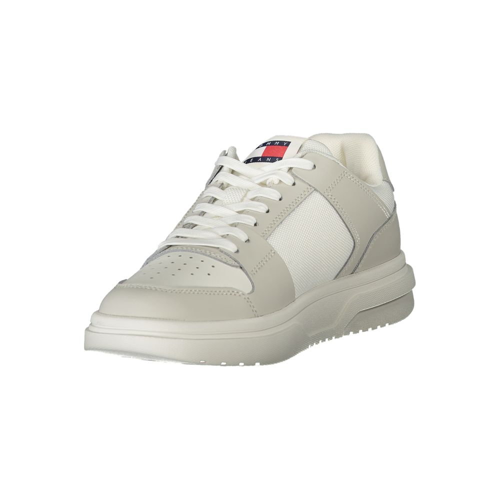 Tommy Hilfiger White Leather Women Sneaker - HBPS Beauty & Fashion