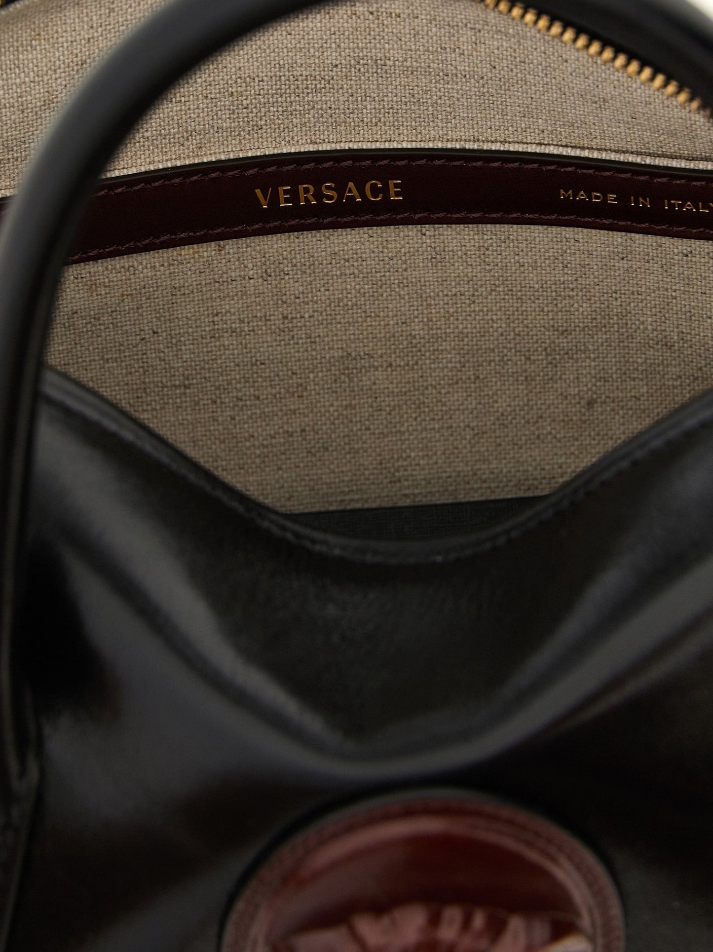 Versace Black Calfskin Handbag - HBPS Beauty & Fashion
