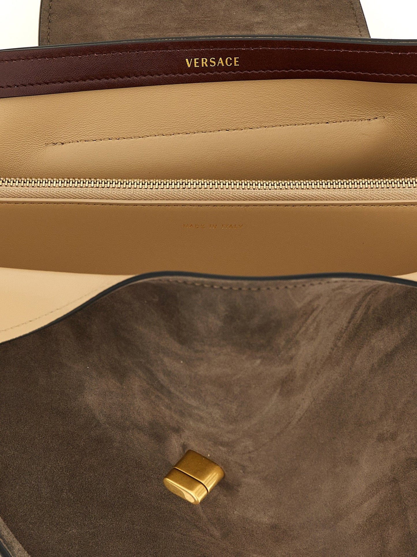 Versace Brown Calfskin Shoulder Bag - HBPS Beauty & Fashion