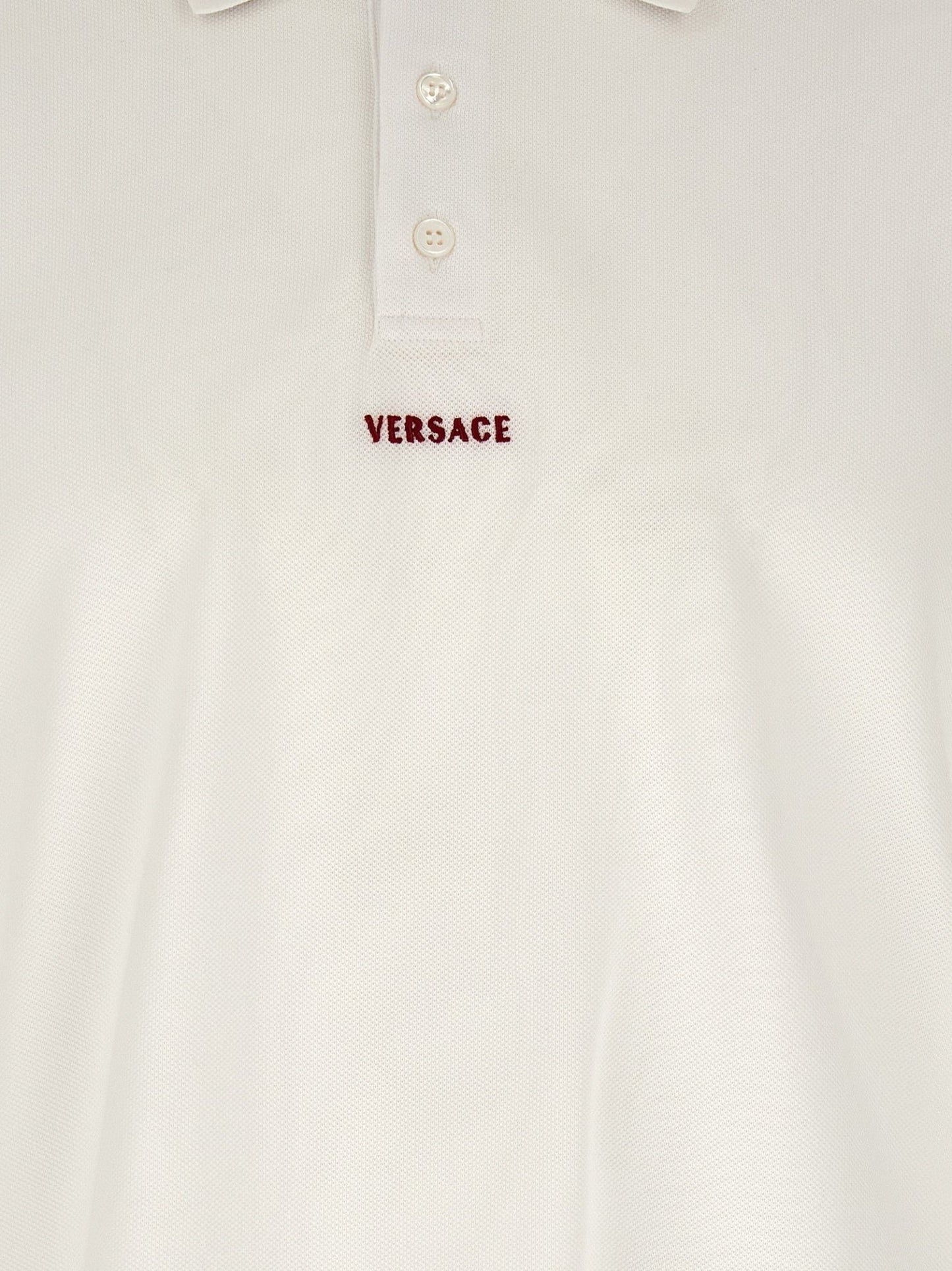 Versace White Cotton Polo Shirt - HBPS Beauty & Fashion