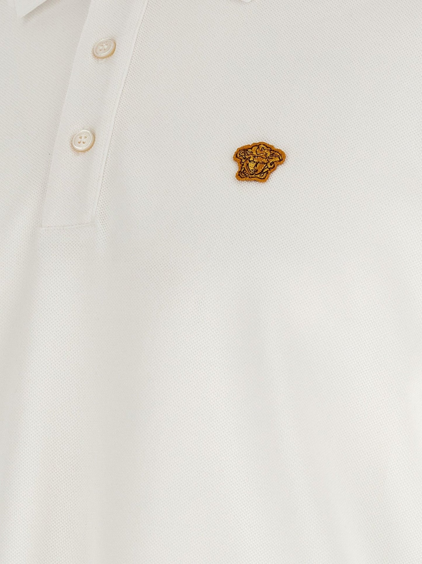 Versace White Cotton Polo Shirt - HBPS Beauty & Fashion