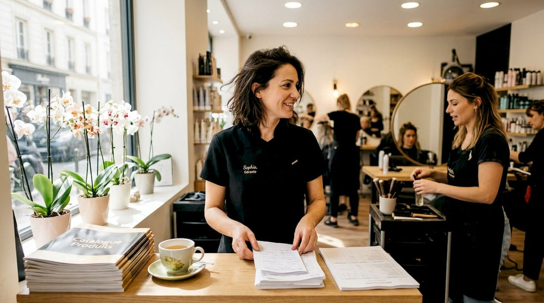 La responsable du salon de beauté veille à l’organisation et au bon déroulement de l’accueil à la réception.