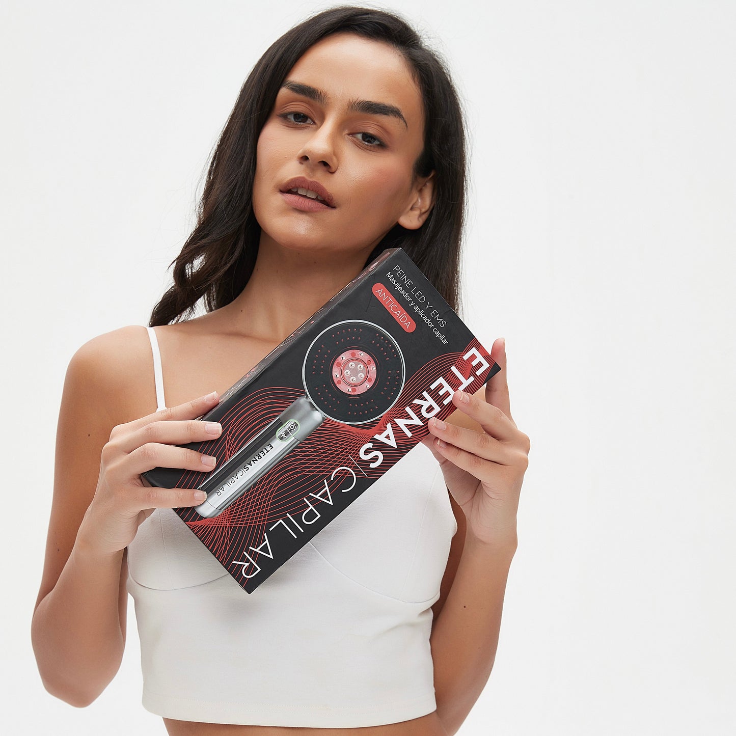 Peigne anti-chute de cheveux avec infrarouge et microcourant