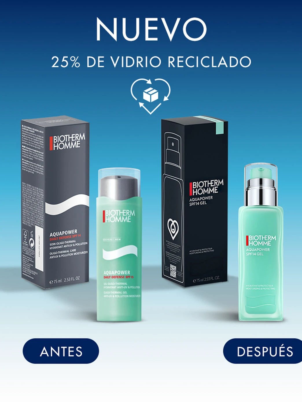 Homme Aquapower Advanced Gel SPF14 by Perfumerías Padilla