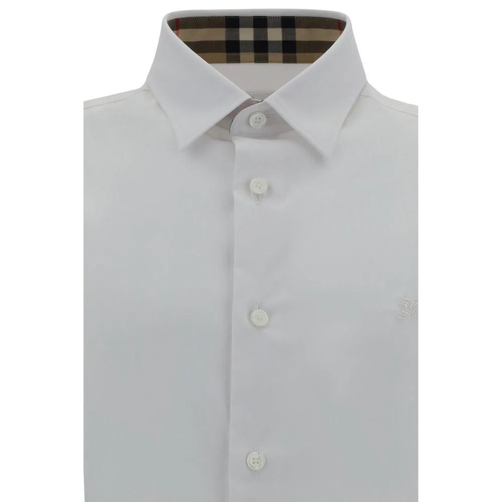 Burberry White Elastane Dress Shirt by Burberry