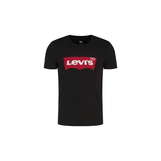 Levi's Black Cotton T-Shirt by Levi's