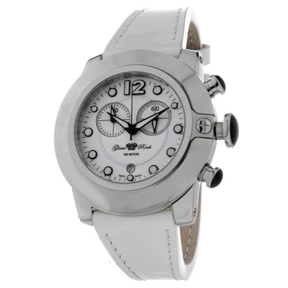 GLAM ROCK White Leather Dress Watch by GLAM ROCK