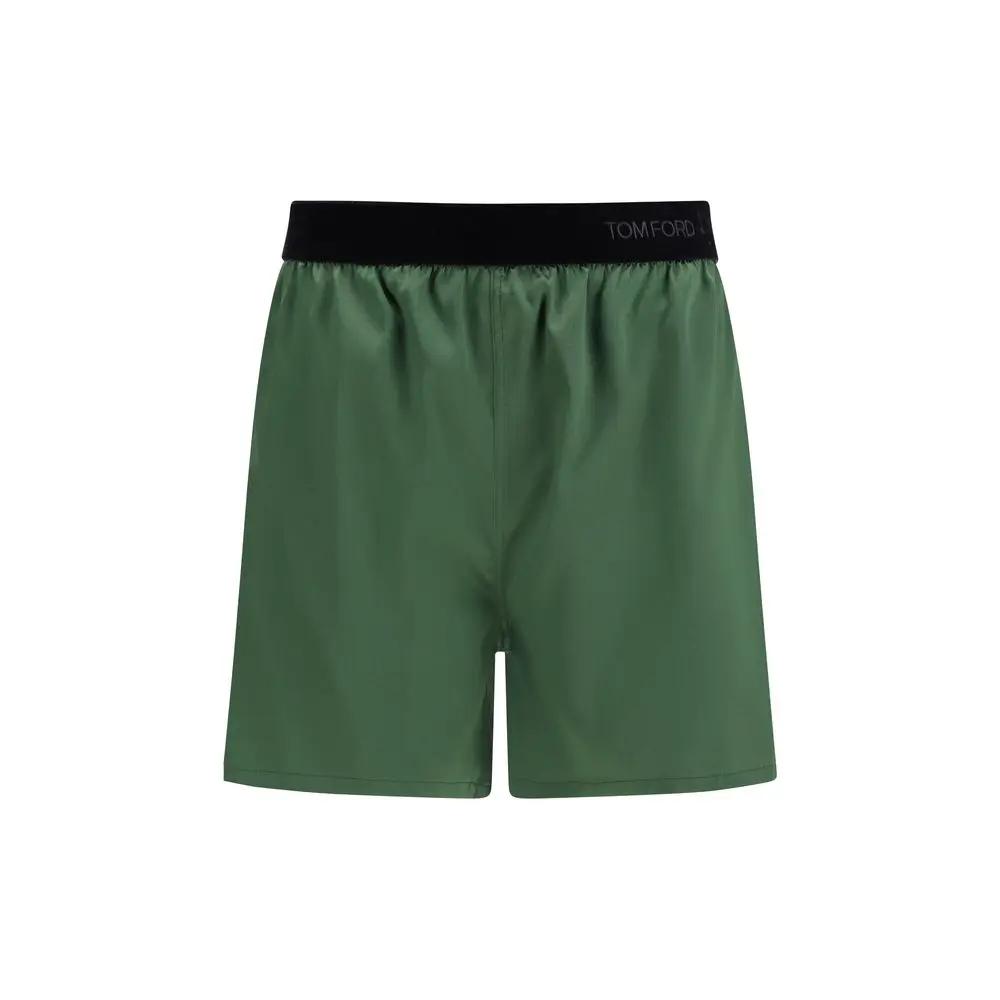 Tom Ford Bicolor Silk Bermuda Shorts by Tom Ford