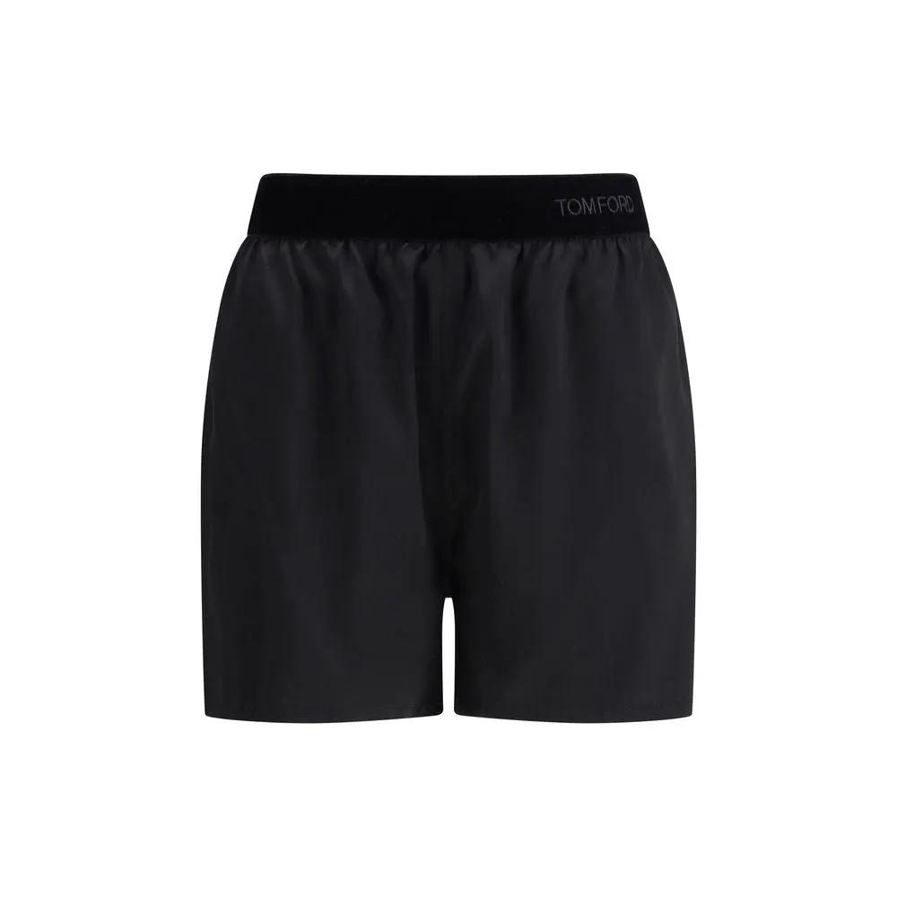 Tom Ford Black Silk Bermuda Shorts by Tom Ford