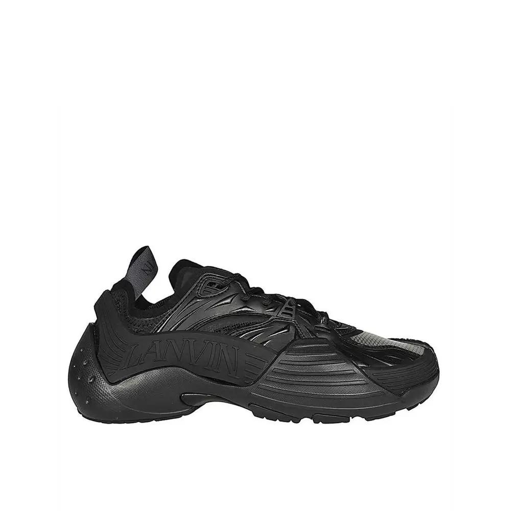 Lanvin Black Polyethylene Athletic Sneakers by Lanvin