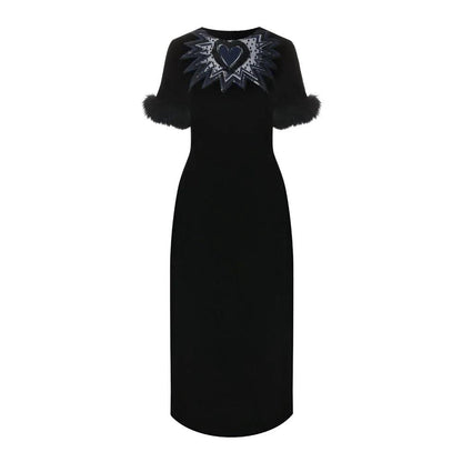 Fendi Black Viscose Cocktail Dress by Fendi