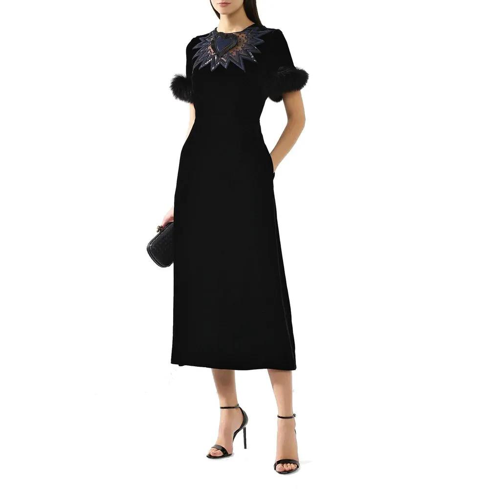 Fendi Black Viscose Cocktail Dress by Fendi