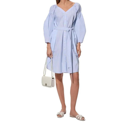 Stella McCartney Blue Cotton Casual Dress by Stella McCartney