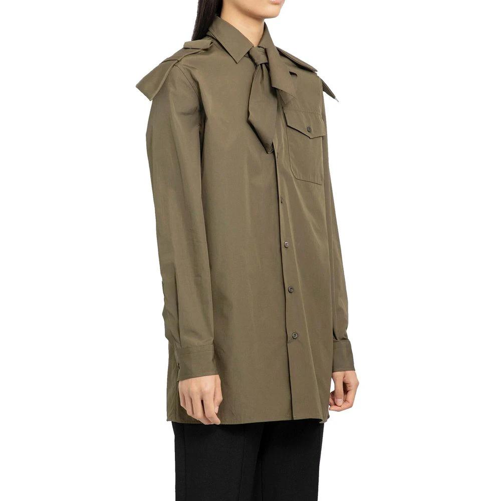 Prada Bicolor Cotton Dress Shirt by Prada