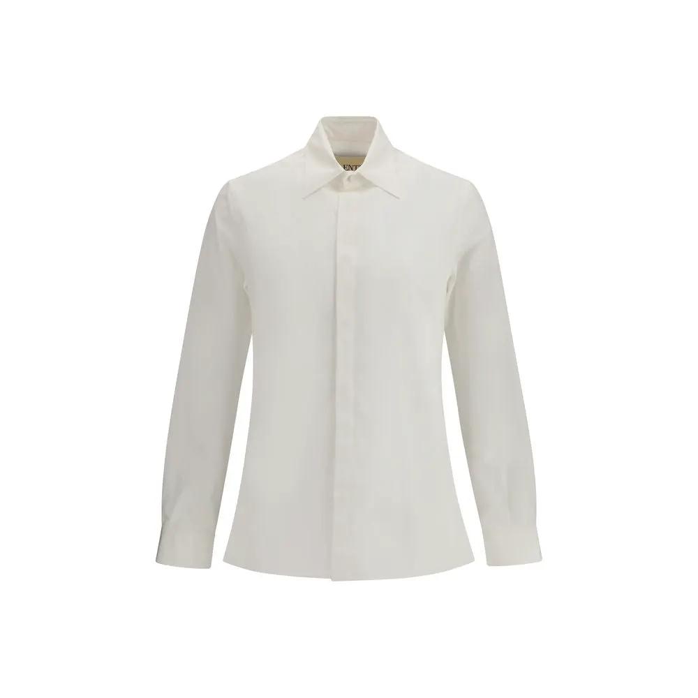 Valentino White Cotton Dress Shirt by Valentino