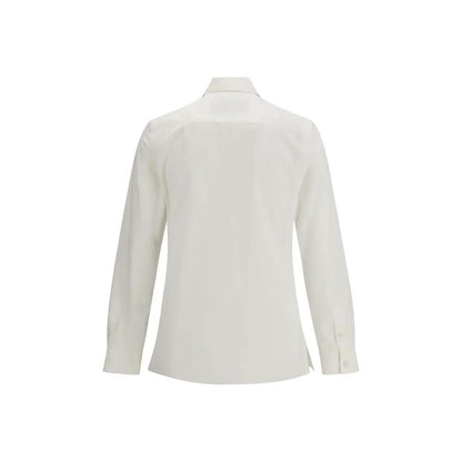 Valentino White Cotton Dress Shirt by Valentino