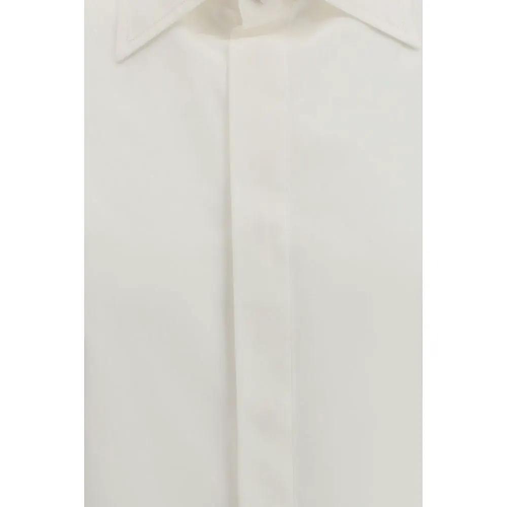 Valentino White Cotton Dress Shirt by Valentino