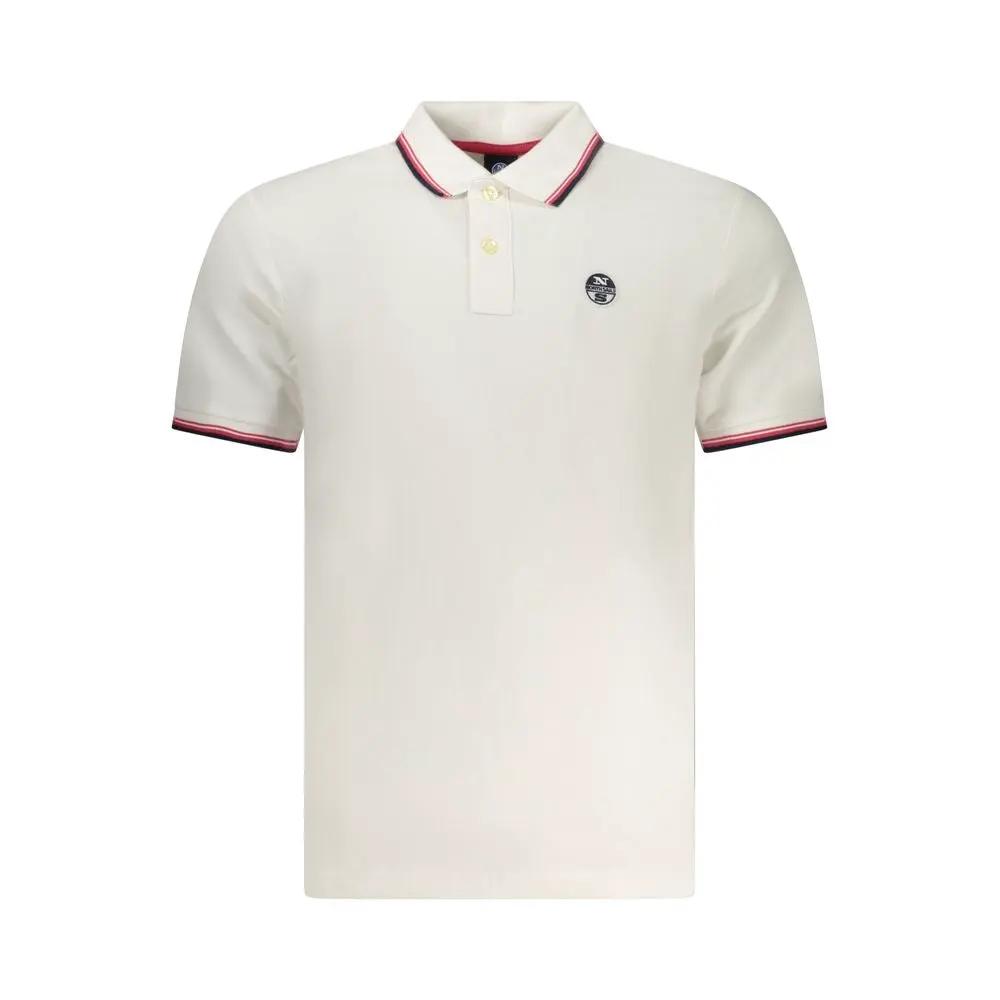 North Sails Bianco Cotton Men Polo by North Sails