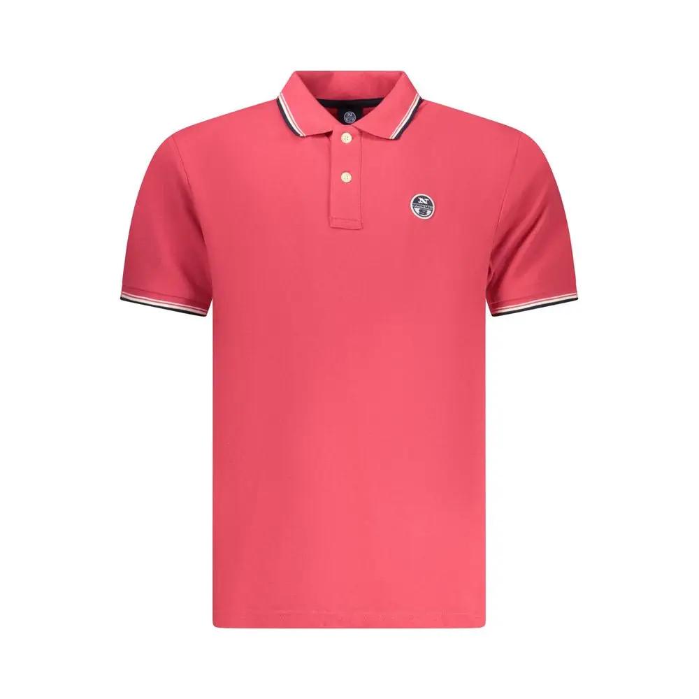 North Sails Red Cotton Men Polo by North Sails