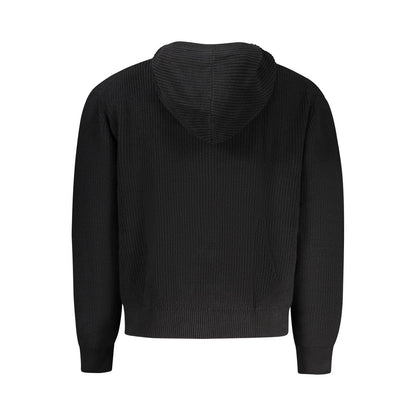 Guess Jeans Black Organic Cotton Men's Cardigan
