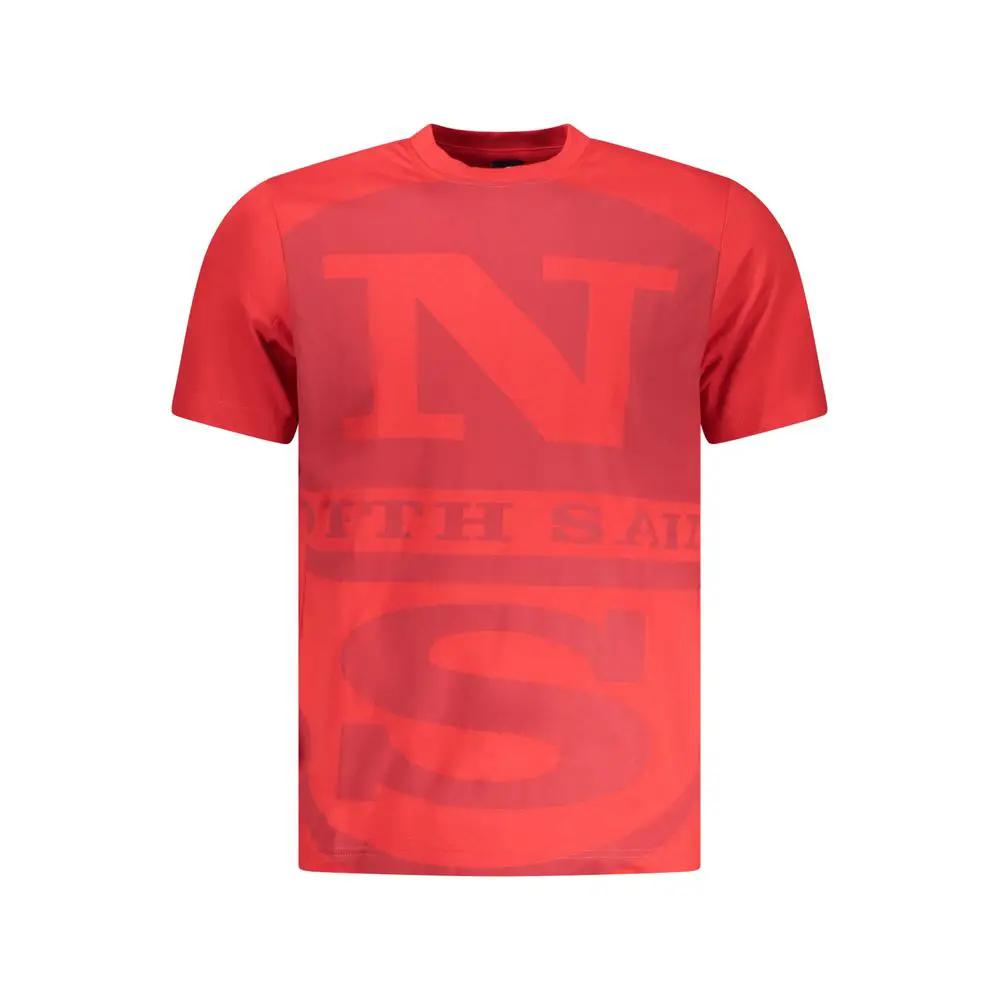 North Sails Rosso Cotton Men T-Shirt by North Sails