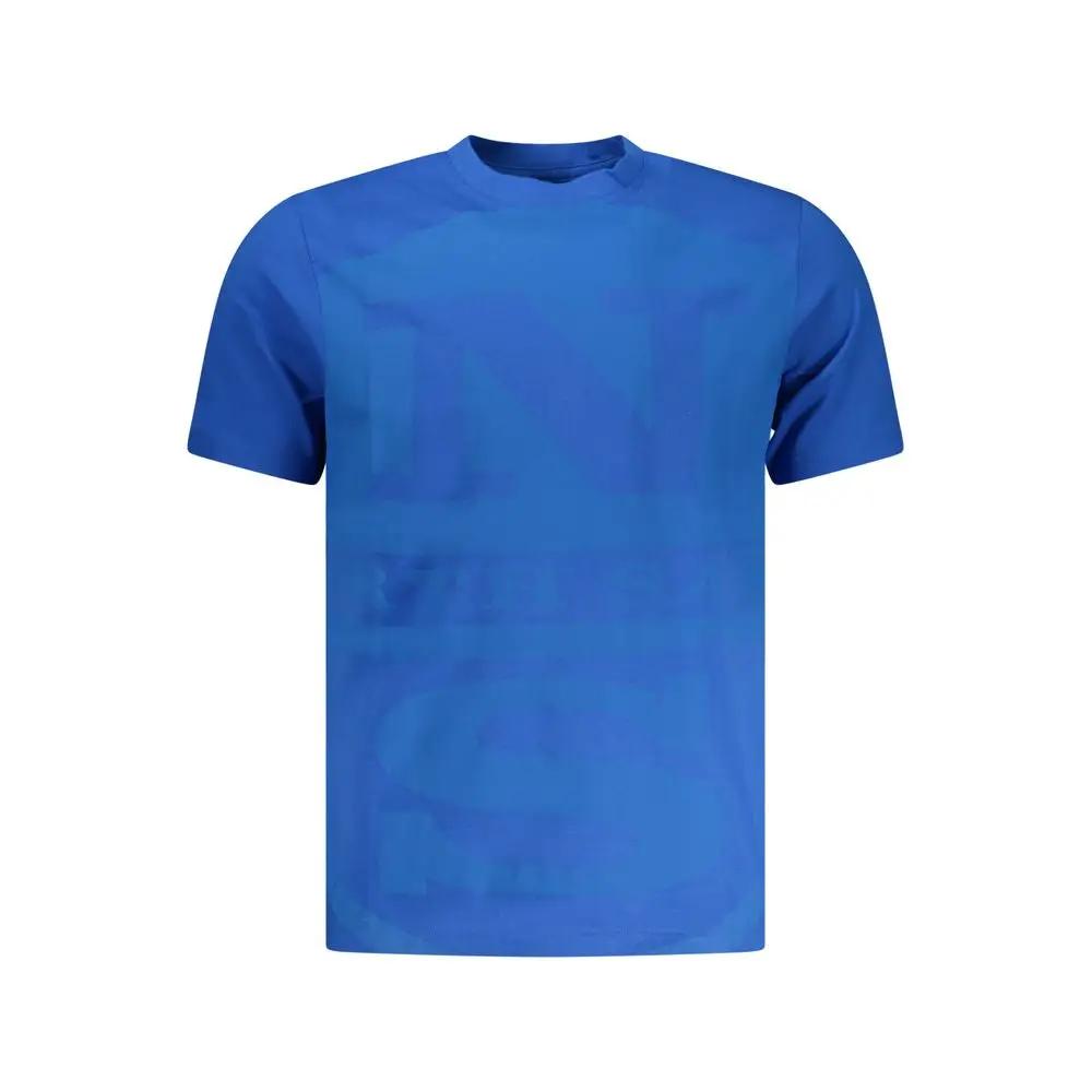 North Sails Blue Cotton Men T-Shirt by North Sails
