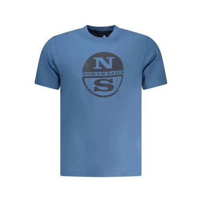 North Sails Blue Cotton Men T-Shirt by North Sails