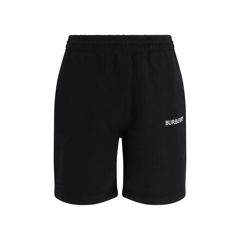 Burberry Black Cotton Bermuda Shorts by Burberry