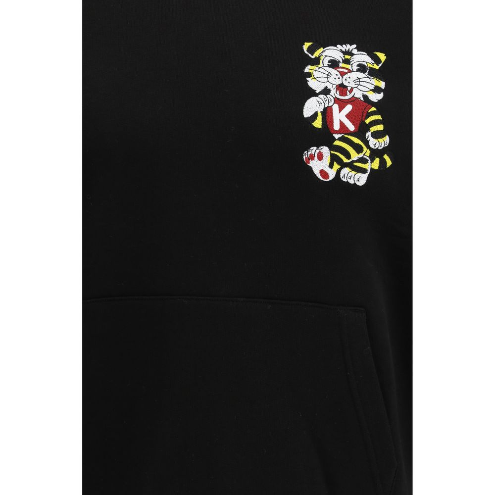 Sweat à capuche Kenzo homme Wild Tiger en coton noir – KE-FG55HO2044MJ99J